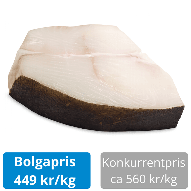 Hovedbilde Kveite 2,4 kg – linefanget kvalitet