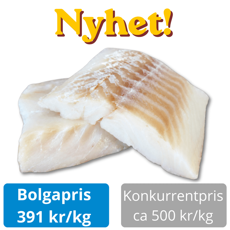 Torskefilet 2,5kg - benfrie senterstykker